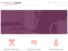 Tablet Screenshot of machinesandwords.com